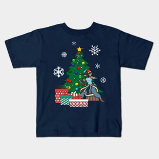 Korra Around The Christmas Tree Avatar Kids T-Shirt